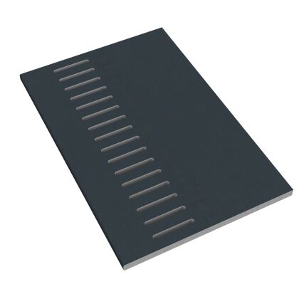 Image for Freefoam 175mm Vented General Purpose Board 10mm 5m Wood Grain Anthracite Grey GPBV175WGAG