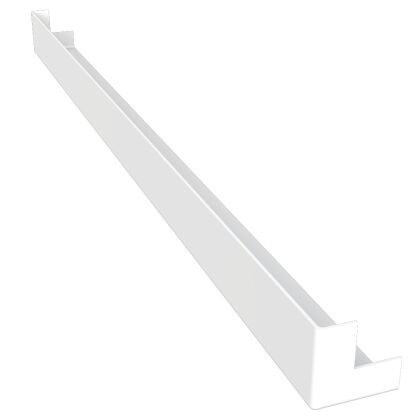 Image for Freefoam 600mm Double Ended Flat Fascia Corner White FFMXX