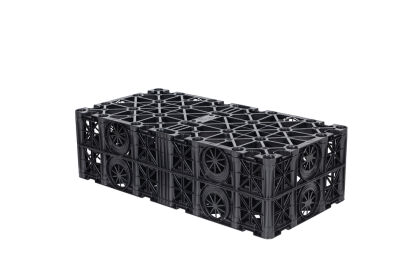 Image for Brett Martin StormCrate55 Stormwater Attenuation & Infiltration Crate -1 Crate =  0.25m³  (4 Crates per M³ ) 4 Connectors Included with Each Crate B8250