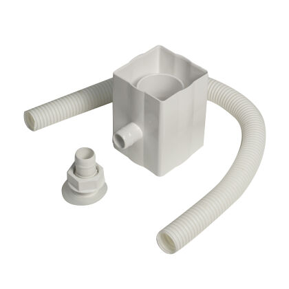 Image for Floplast White FloSaver 65mm Square & 68mm Round Rainwater Diverter RVS1W