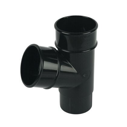 Image for Floplast 50mm Black Round MiniFlo 112* Branch RYM1B