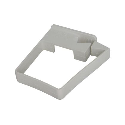 Image for Floplast 65mm Square White Single Fix Pipe Clip RCS3W