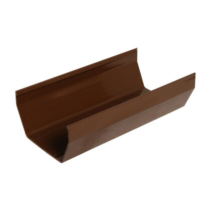 Image for Floplast 4m 114mm Square Brown Gutter RGS4BR