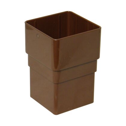 Image for Floplast 65mm Square Brown Pipe Socket RSS1BR