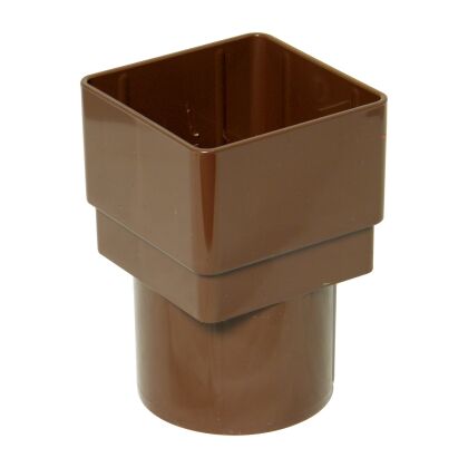 Image for Floplast Brown Square / Round Downpipe Adaptor RDS2BR