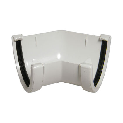 Image for Floplast White Hi-Cap 135 Deg Gutter Angle RAH2W