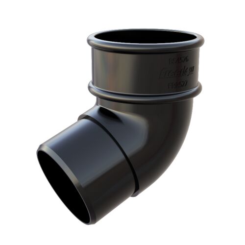 Image for Freefoam Round Pipe 112 Degree Offset Bend Black FRR527BL