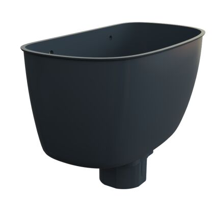 Image for Freefoam Round Pipe Hopper Anthracite Grey RAL 7016 FRR530AG