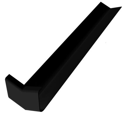 Image for Freefoam 135 Degree External Plain Corner Black FWFXBL