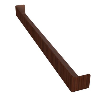 Image for Freefoam 600mm Double Ended External Plain Corner Wood Grain Rosewood FWXXWGR