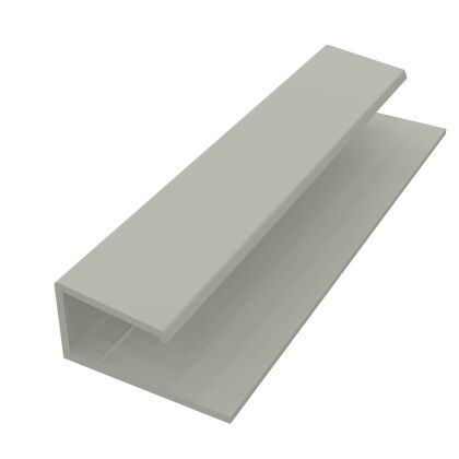 Image for Freefoam Universal Edge Trim 3m Misty Grey FC302E3MG