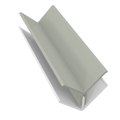 Image for Freefoam 2 Part Internal Corner Trim 3m Misty Grey FC307E3MG