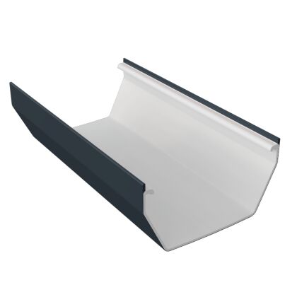 Image for Freefoam Square Gutter 4m Anthracite Grey FSG400AG