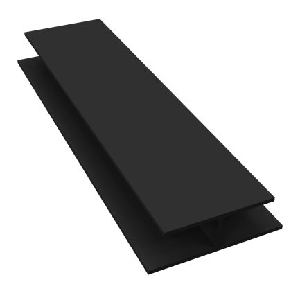 Image for Freefoam Joint H Trim 5m Black F106BL