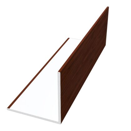 Image for Freefoam 50mm x 50mm 90 Degree Rigid Angle 5m Wood Grain Rosewood FZR50WGR