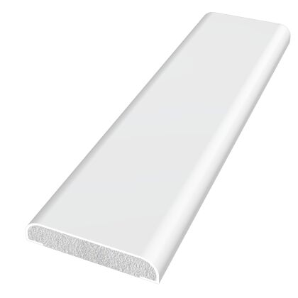 Image for Freefoam 28mm D Section Window Trim 5m White FD28W