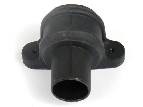 Image for Brett Martin 68mm Round Cast Iron Effect  Pipe Coupler & Lugs Black BR206LCI