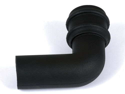 Image for Brett Martin 68mm Round Cast Iron Effect 92.5° Pipe Bend Black BR208CI