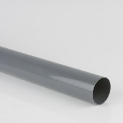 Image for Brett Martin 110mm Soil Pipe 3m Plain Ended Grey BS403G