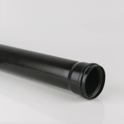 Image for Brett Martin 110mm Soil Pipe 3m Single Socket Black BS414B