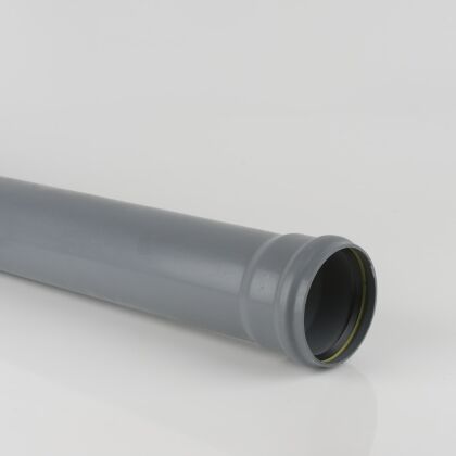 Image for Brett Martin 110mm Soil Pipe 3m Single Socket Grey BS414G