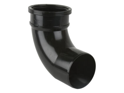 Image for Brett Martin 110mm 92.5° Single Ring Seal Socket Soil Pipe Bend  Black BS420B