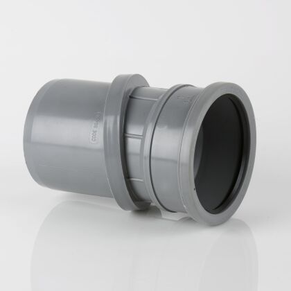 Image for Brett Martin 110mm 0°-30° Single Ring Seal Socket Soil Pipe Adjustable Bend Grey BS424G