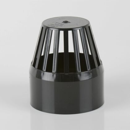 Image for Brett Martin 110mm Soil Pipe Vent Cowl Black BS427B