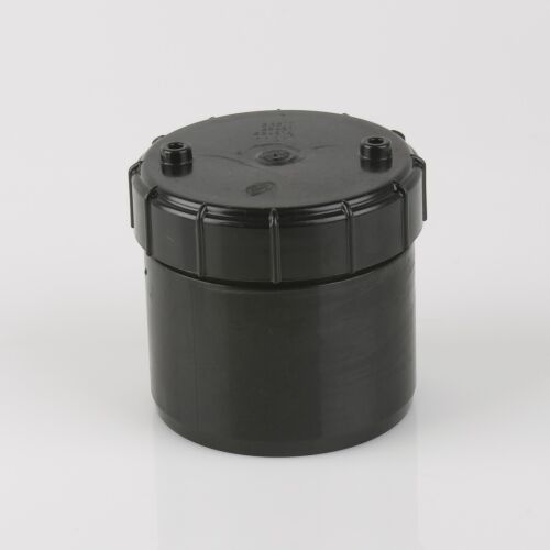 Image for Brett Martin 110mm Soil Pipe Access Cap Black BS431B