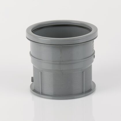 Image for Brett Martin 110mm Soil Pipe Cast Iron & Salt Glaze Drain Connector Grey BS434G