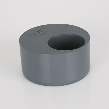 Image for Brett Martin 110mm Soil to 50mm Waste Adaptor for Push Fit Waste Pipe Grey BS442G