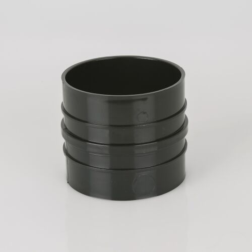 Image for Brett Martin 110mm Soil Pipe Double Solvent Socket Coupling Black BS460B