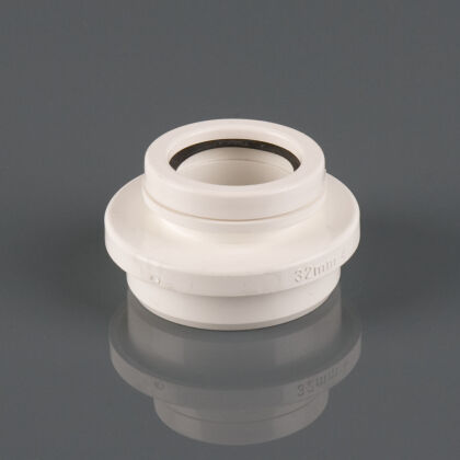 Image for Brett Martin 32mm Push Fit 2.5° Angled Boss Adaptor White BW4W