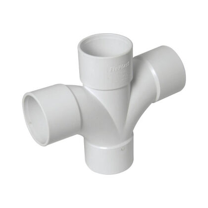 Image for Floplast 40mm White ABS 92.5*Cross Tee WS58W