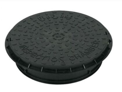 Image for Floplast 450mm A15 Rated Plastic Cover & Frame - Round D930