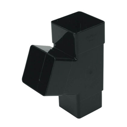 Image for Floplast 65mm Square Black 112* Branch RYS1B