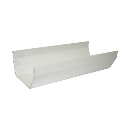 Image for Floplast 4m 114mm Square White Gutter RGS4W