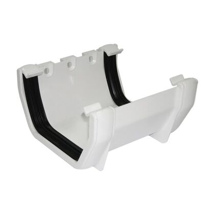 Image for Floplast 114mm Square White Union Bracket RUS1W