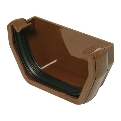 Image for Floplast 114mm Square Brown External Stopend RES1BR