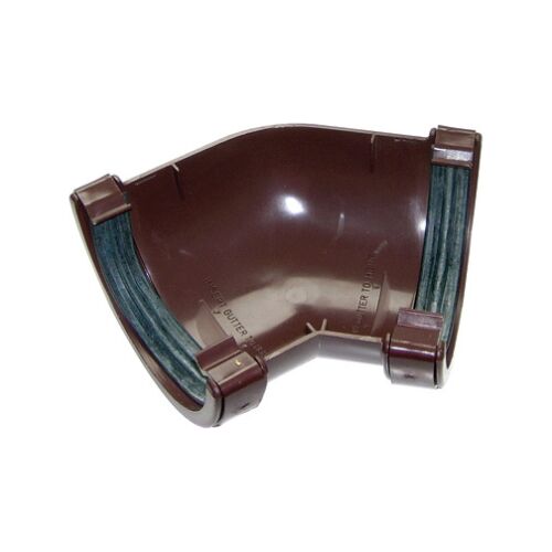 Image for Floplast 112mm Half Round Brown 135* Angle RA2BR