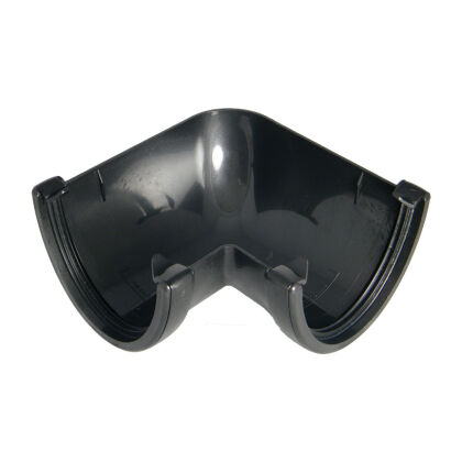 Image for Floplast Black Hi-Cap 90 Deg Gutter Angle RAH1B 458340 STOCK