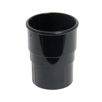 Image for Floplast Pipe Black 68mm Round Downpipe Socket RS1B HRGBL 256351 STOCK